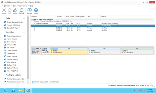 Cドライブが拡張されました
