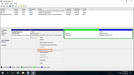 Kann nicht erweitert werden