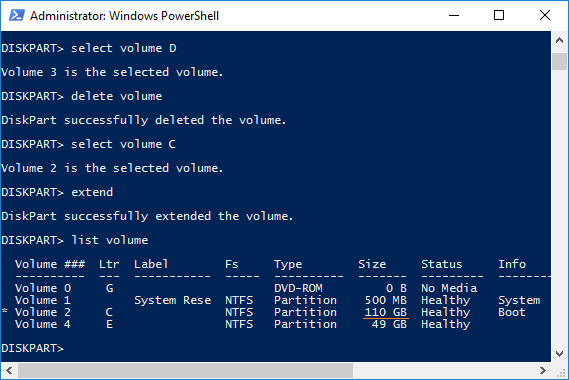 Erweiterung abgeschlossen
