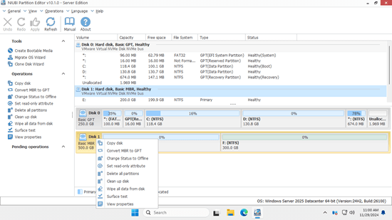 Festplattenoperationen